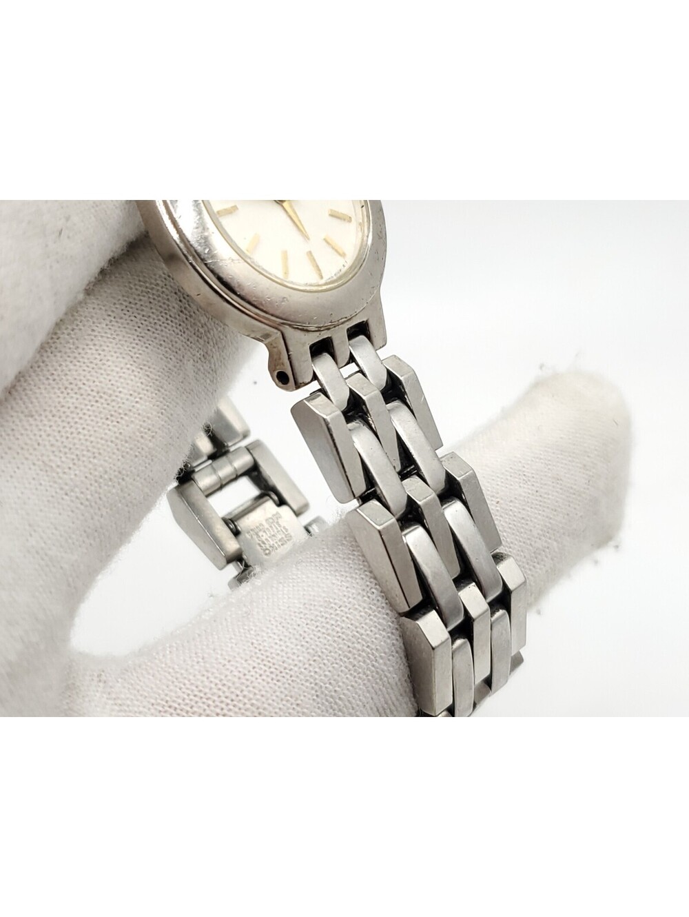 Seiko Quartz Watch Womens 25mm New Battery Silver Tone Round White Dial - Picture 12 of 15